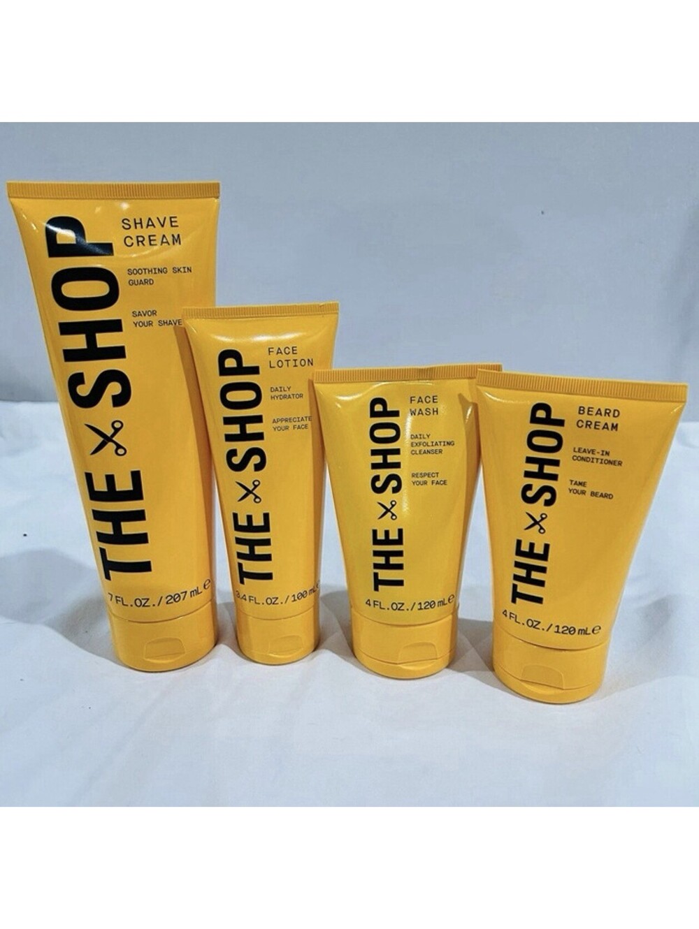 THE SHOP Men's Skin Care Set Face Wash Lotion Shave & Beard Cream Hydrating